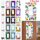 2 Pcs/Set Single Decorator Gfci Rocker Switch Wall Plate Decor Cover (1-Gang)