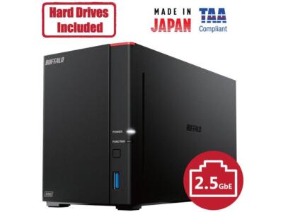 Buffalo LinkStation 710D 8TB Hard Drives Included Private Cloud (1 x 8TB, 1 Bay)