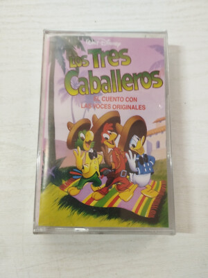 Los Tres Caballeros Walt Disney Cuento Voces Originales + Cancion Cassette Nueva