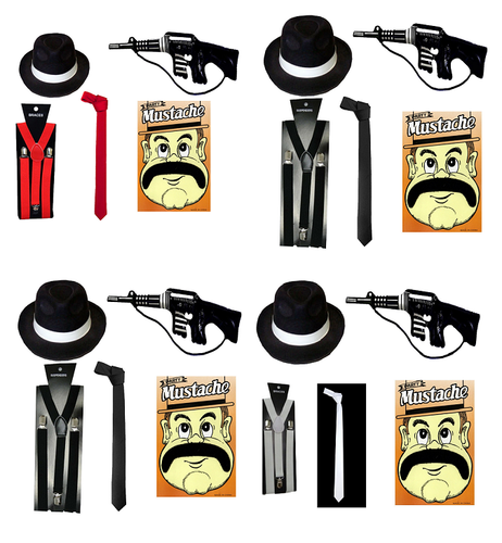 AL-CAPONE MAFIA GANGSTER GUN HAT 