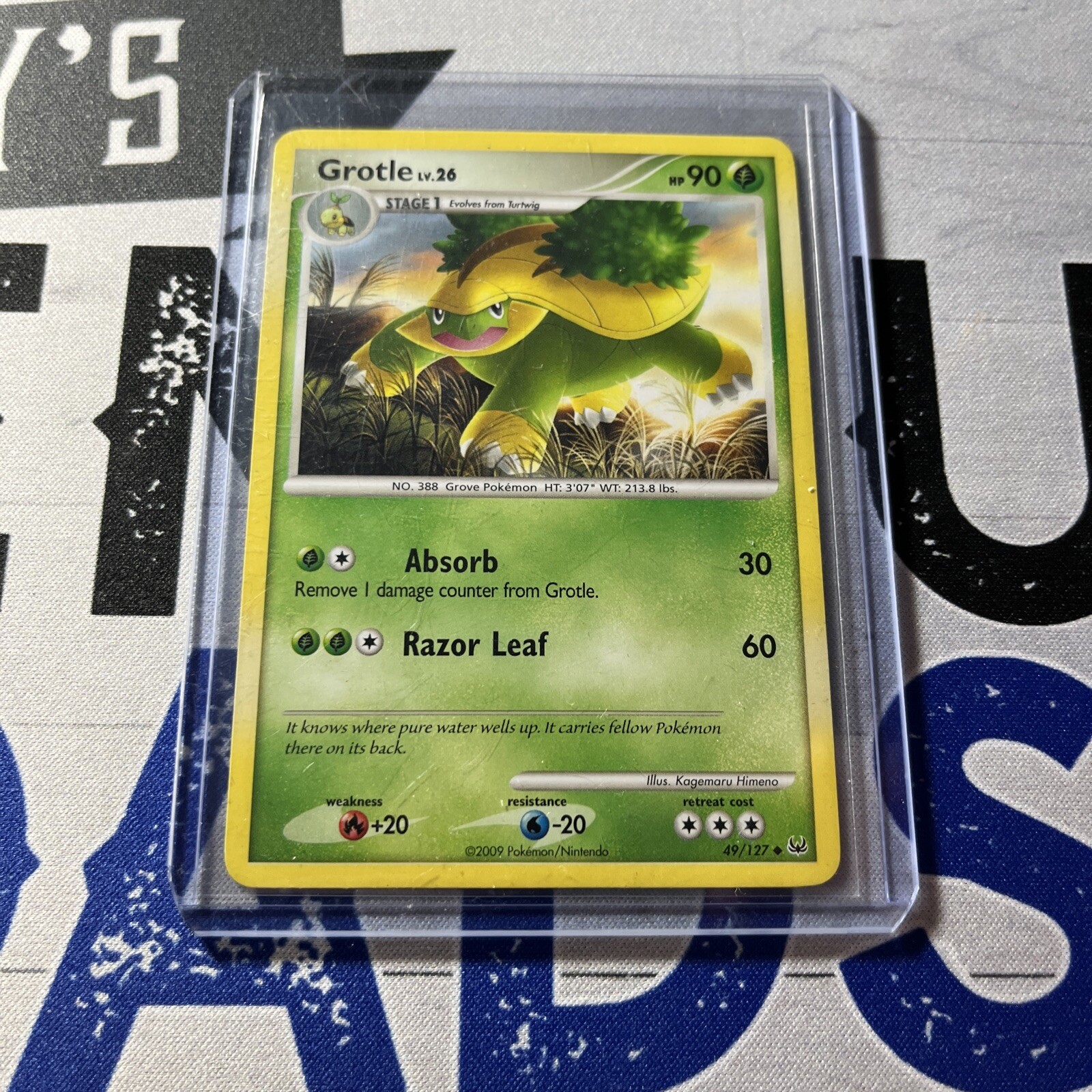 Grotle Lv. 26 49/127 Platinum Base Uncommon Pokemon Card LP Non Holo