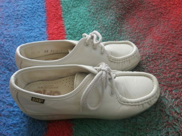 SAS - Vtg Tan(Mocha)Leather Laced Comfort Granny Shoes Women's 6.5M | eBay