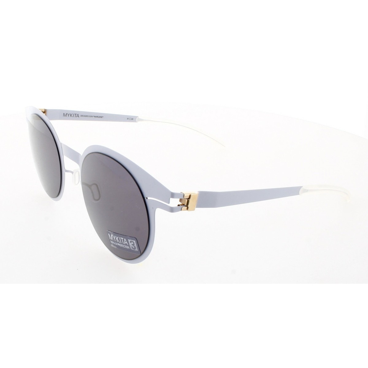 Mykita Unisex Sunglasses Pastel Grey Round Frame NO1 SUN