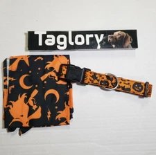 Taglory Halloween Dog Collar For Medium Size Dogs
