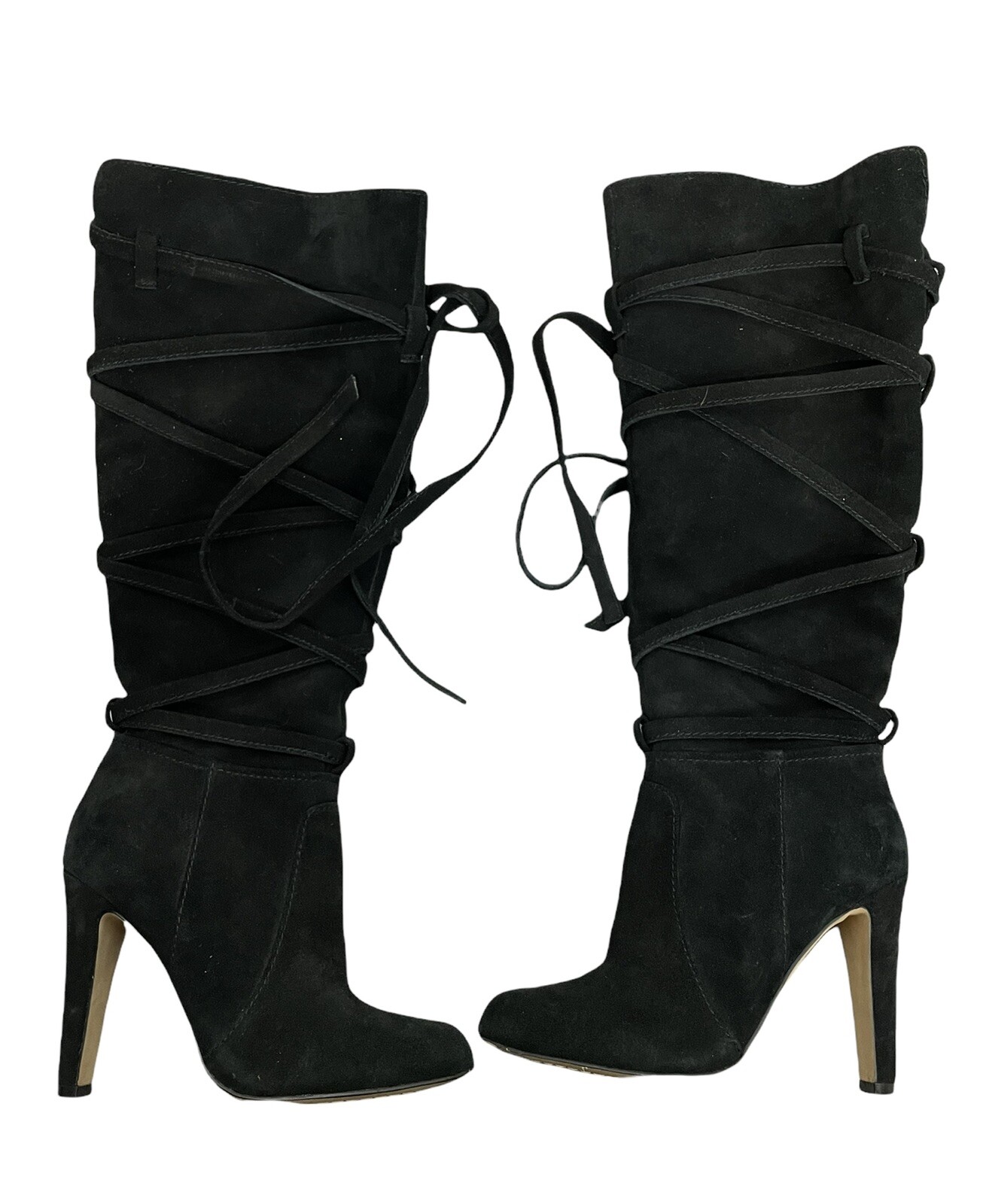 Vince Camuto Millay Black Leather Tall 