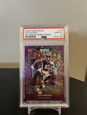 2020 Panini Prizm Tee Higgins - No Huddle Purple Prizm #308 /35 - PSA 10, Pop 2