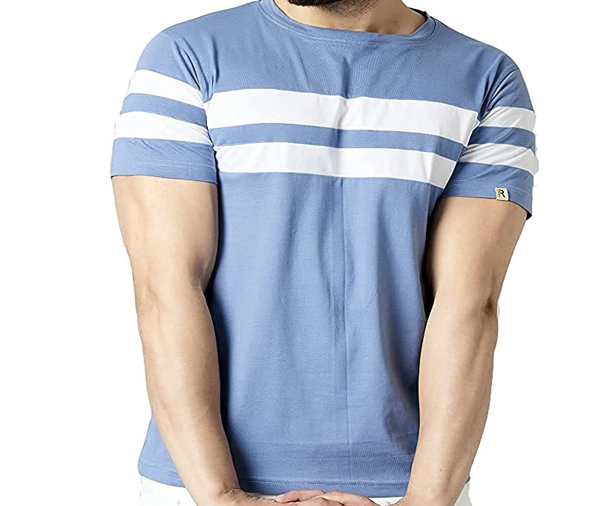 half striped t shirt