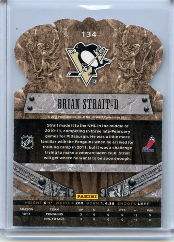 2011-12 Crown Royale #134 Brian Strait RC - Picture 2 of 2