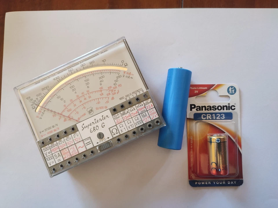 Nuovo adattatore più una pila al litio per Super Tester ICE 680 G-R-E-C - Immagine 2 di 4