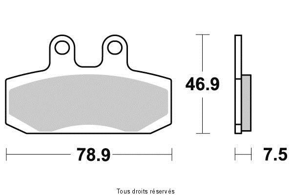 Plaquettes de frein avant pour moto Honda MBX 125 et NSR 50