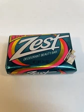 Vintage ZEST Deodorant & Beauty Bar Soap 5 Oz Foil package MIP K1