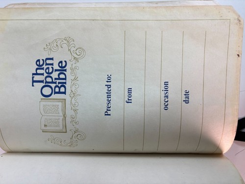 The Open Bible Edition KJV Robison Senders Edition Holy Bible 1977 Leather - Imagen 4 de 19