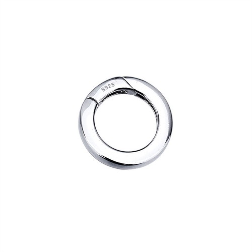 S925 Sterling Silver Spring Ring Buckle O-ring Buckle Carabiner for Jewelry DIY - Picture 18 of 18