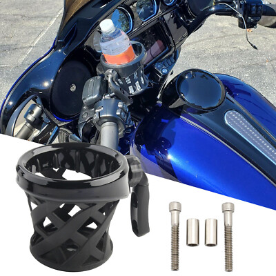 Motorcycle Handlebar Cup Holder Drink W/ Mesh Basket Motorcycle Handlebar Cup Holder Drink W/ Mesh Basket