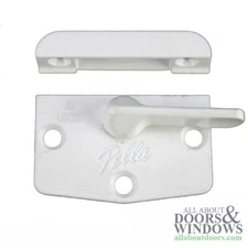 Pella Sash Lock With 3 Hole Swivel Latch Pella Designer Series Sash Lock White