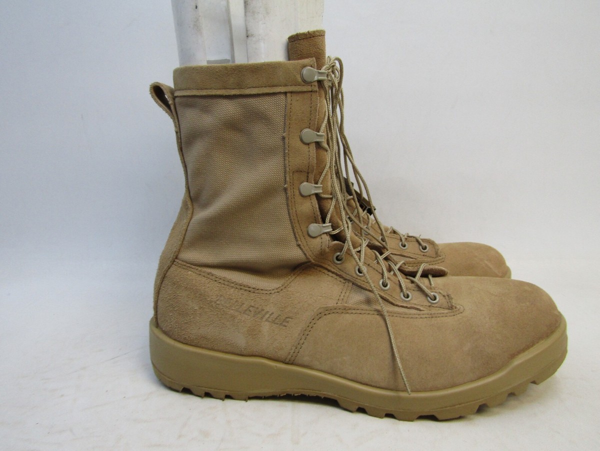 EUC Belleville Mens Sz 13.5 R Tan Suede Gore-Tex Combat  display picture 1
