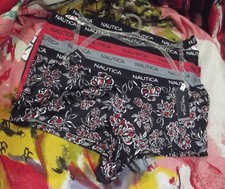 5 NEW NAUTICA NT9695 5PKCR PLUS SIZE MF SIGNATURE WAIST BOYSHORT PANTIES 1X