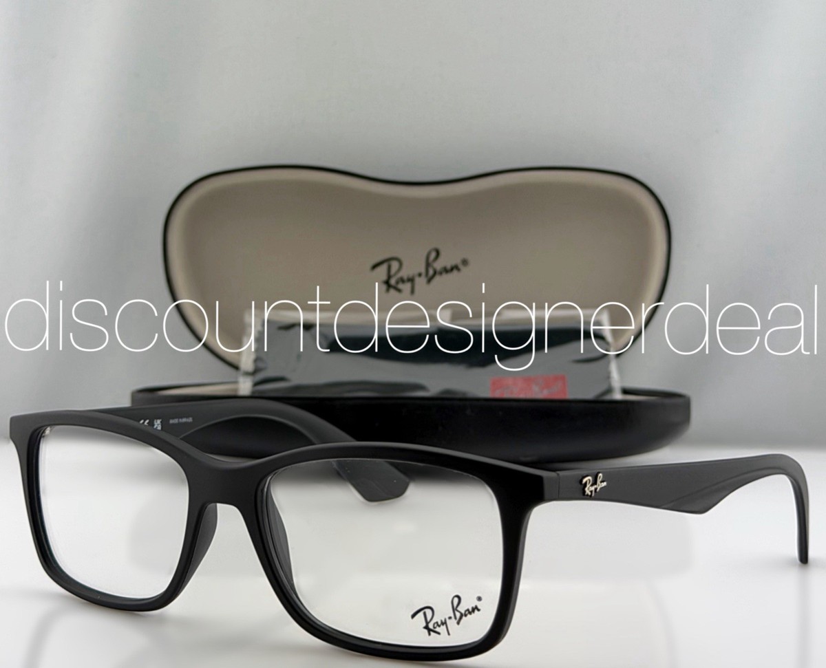 Ray-Ban RB7047 5196 Matte Black Square Eyeglasses Frames 54mm