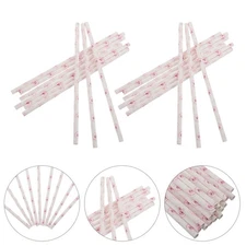 50pcs Paper Sticks: 11.8" Candy Floss Accessories - Colored Paper