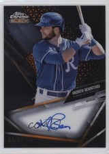 2021 Topps Chrome Black Orange Refractor 4/25 Andrew Benintendi Auto 17di
