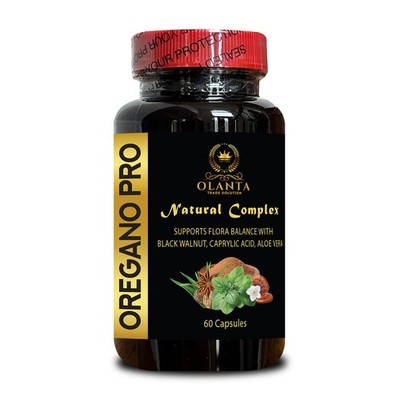 Oregano Complex with Caprylic Acid, Aloe Vera & Reishi Mushroom for Digestive 1B