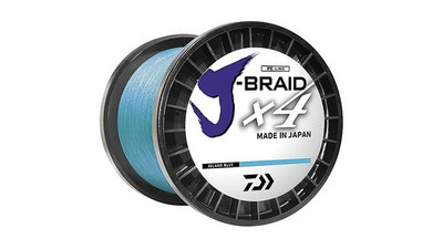 Daiwa J-Braid X4 30lb 3000yd Island Blue Braided Fishing Line Bulk Spool