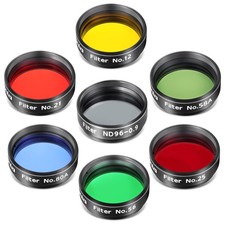 Astromania Telescope Eyepiece Filte Set 1.25 Inch Seven Pcs Color Filters