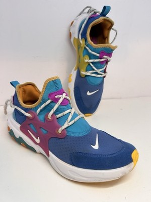 Nike React Presto Sneakers Sz 7Y Blue Multi Color Running Shoes CK1752-400 Youth