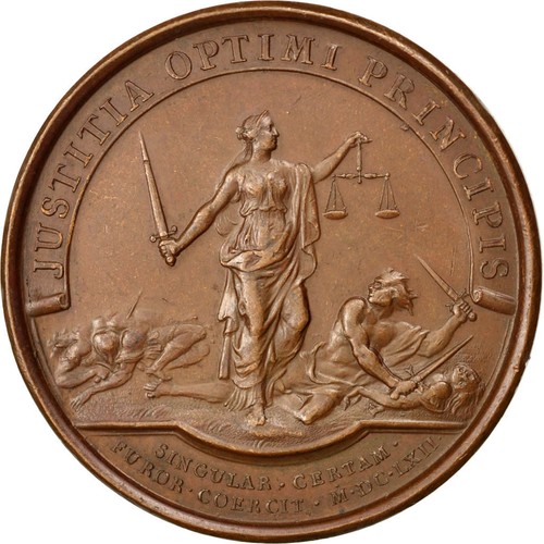 [#64674] Frankrijk, Medaille, Louis XIV, Koper, PR, Divo:67 - Afbeelding 2 van 2