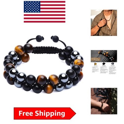 Elegantly Packaged Men s Healing Crystal Bracelet   8mm Tiger's Eye & More