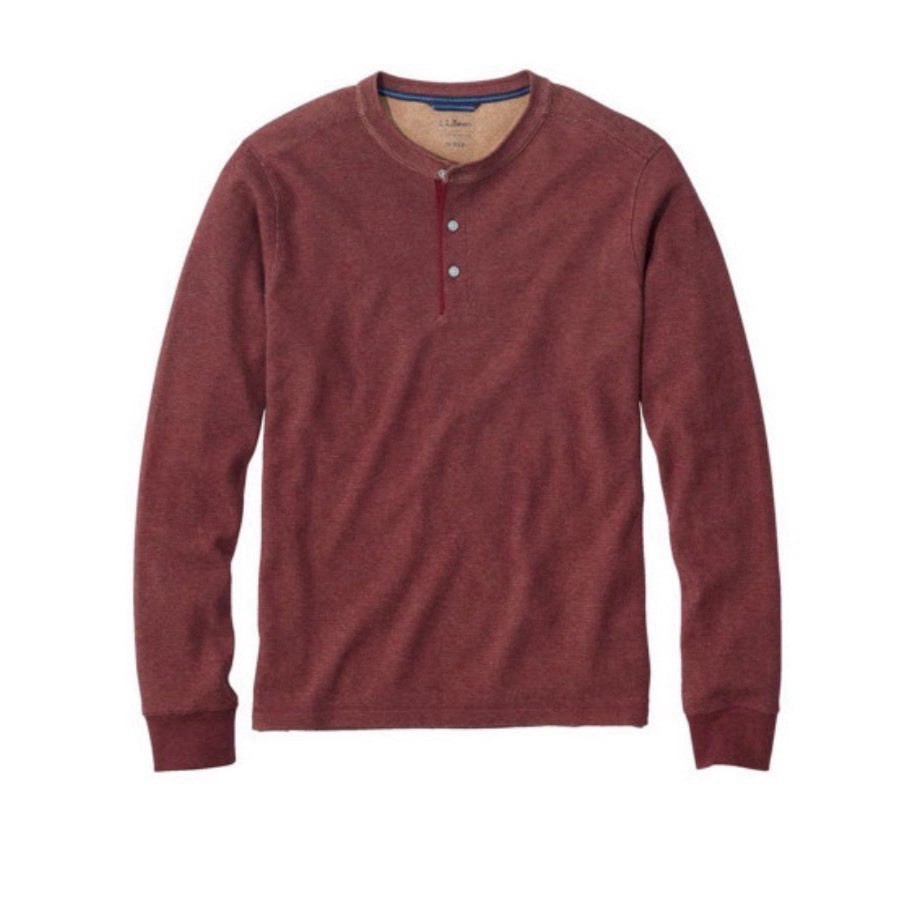 LL Bean Men’s “Vintage Soft Knit Henley”Rosewood Heather XXL Tall New in Package