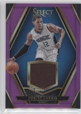 2015-16 Panini Select Swatches Purple Prizm 27/99 Tobias Harris #13 a4t