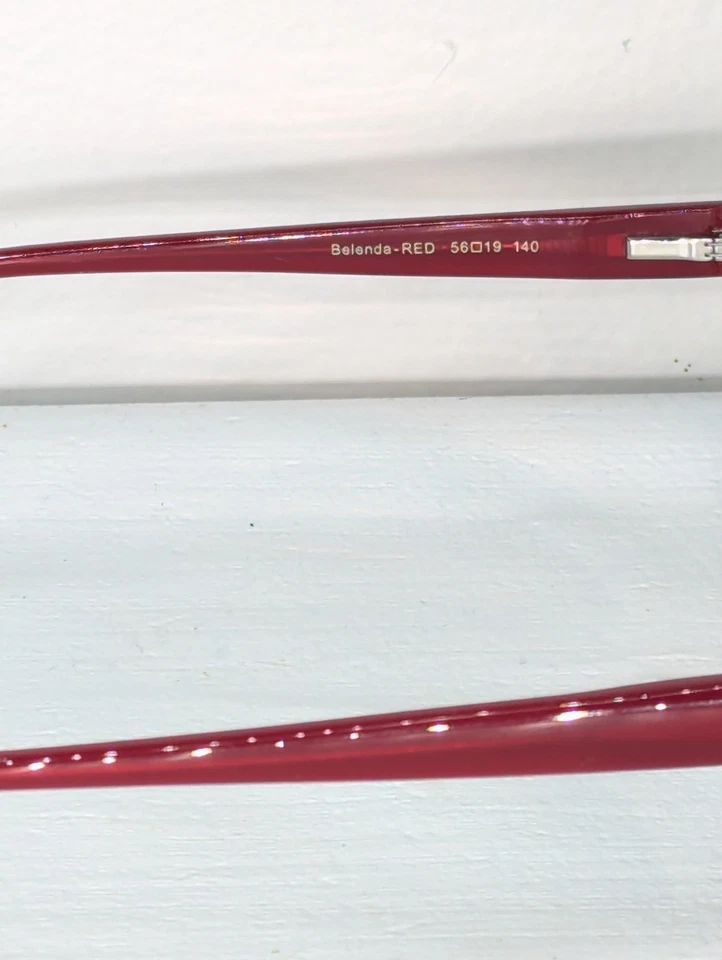 Luxe от Джонатана Кейт сделано в Италии красный ретро гламур солнцезащитные очки Vgc - Изображение 3 из 4