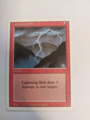 1x Lightning Bolt - Blitzschlag - Magic the Gathering MTG