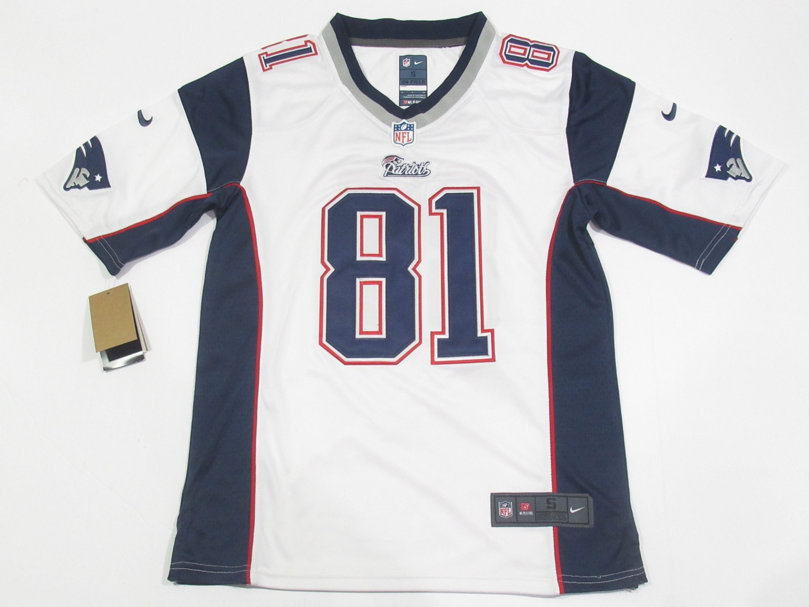 Aaron Hernandez #81 New England Patriots Men'S Game Onfield Jersey White