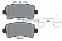Bremsbelagsatz FÜR Opel Insignia A Sports Tourer (G09) - Textar 2442102