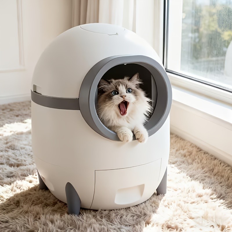 Automatic Self-Cleaning Cat Litter Box, Large Capacity for Multiple Cats