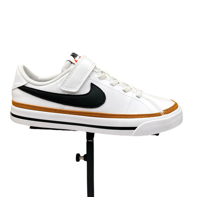 Nike Court Legacy Youth Boys Girls Slip-on Sneaker Size 3Y White Casual Low Top