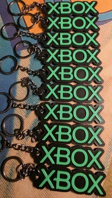 3D PRINTED XBOX LOGO KEYCHAIN NOSTALGIA POKEMON FUN FOR ALL