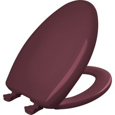 Bemis Classic Colors Slow Close Toilet Seat, Easy Clean Hinges and Durable Pl...