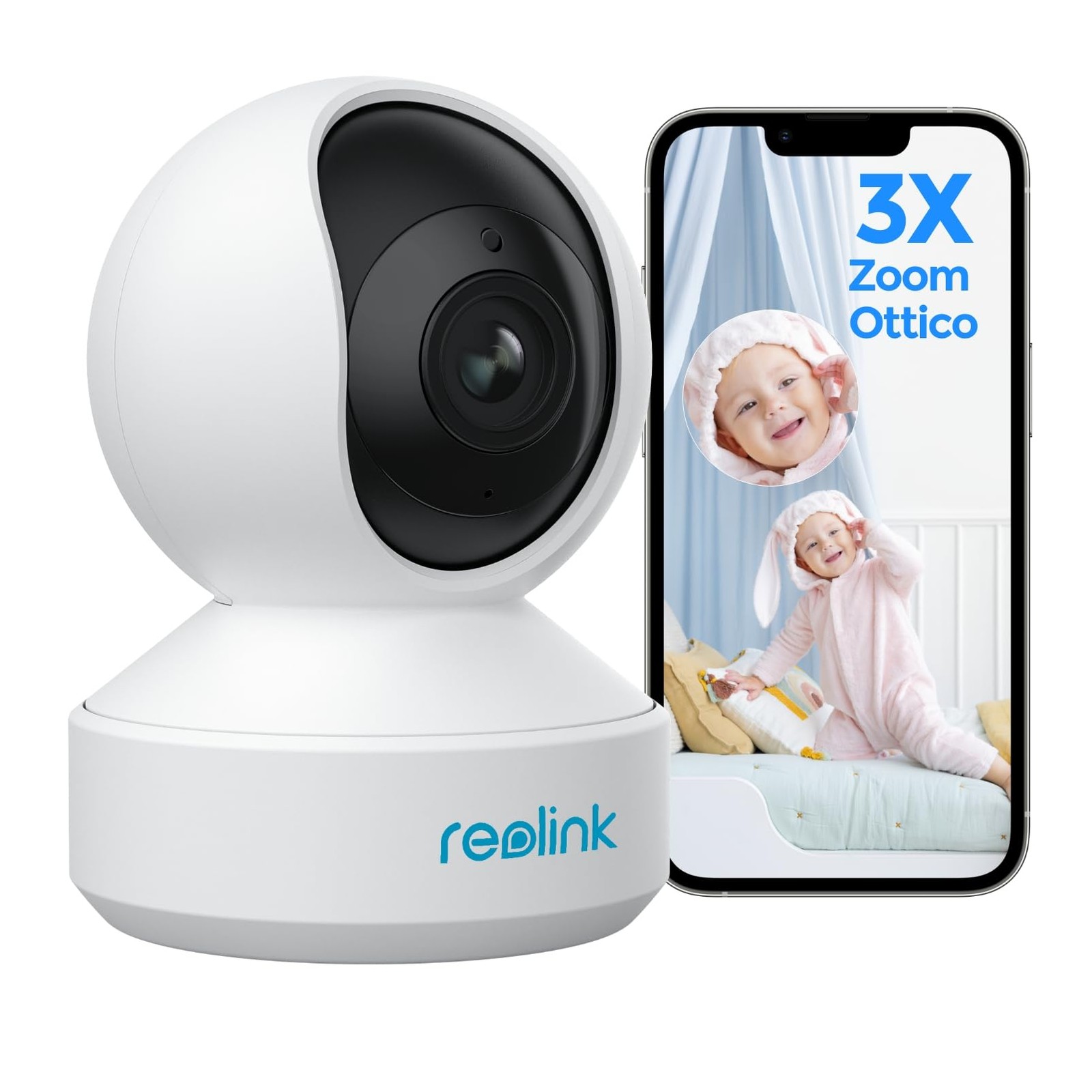 Telecamera Interno WiFi Reolink 5MP PTZ - Sicurezza Casa Professionale