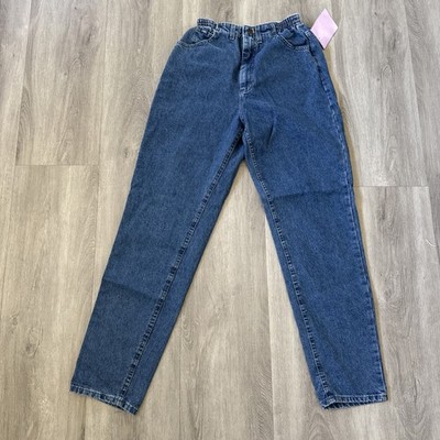 VINTAGE LEE SIDE ELASTIC JEANS WOMEN'S SIZE 8 M PEPPER STONE NEW WITH TAGS
