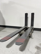 Set Of 2. Forklift Forks  62" Long. Class 3. Capacity 10k Lb. Refurbish. 5”x2”.