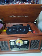 Victrola Empire 6-in-1 Record Player Cassette/CD/Bluetooth/FM Radio/Aux/Record 