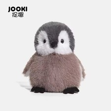 Cute Fluffy Emperor Penguin Chick Plush Toy Kawaii Soft Stuffed Animal Doll 8in