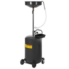 20 Gallon Waste Oil Drain Tank - Portable Air-operated Oil Drainer Black 20 Gallon Waste Oil Drain Tank - Portable Air-operated Oil Drainer Black