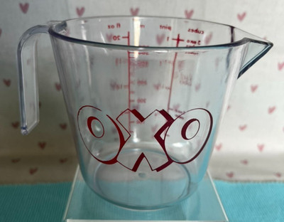 Oxo Maßkanne. Werbung, Retro. Kunststoff. 1 Pint. Vintage
