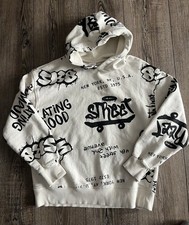 Zara kids' graffiti hoodie sweatshirt Size 11-12