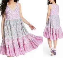 LoveShackFancy X Target floral pink dress Size L