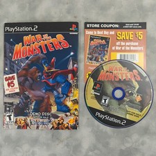 War of the Monsters Demo Disc PS2 Promo Not For Sale CIB w/ Best Buy Credit USA